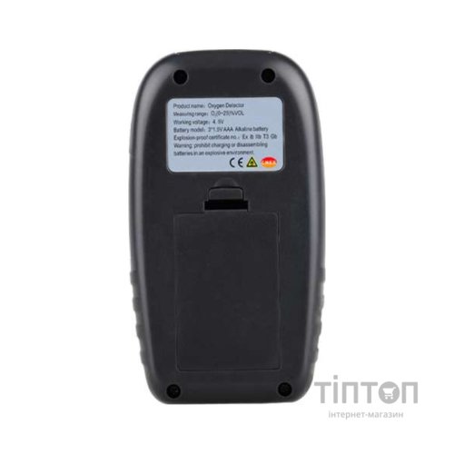 Газоаналізатор Wintact концентрації кисню O2 + термометр 0-25% VOL, 0-50 ° C (WT8821)