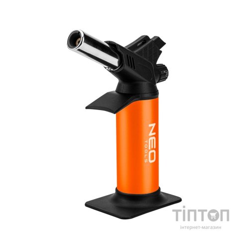 Газовий паяльник Neo Tools п’єзозапалювання, 1200°C, об’єм 12.6г, 0.286кг (19-905)