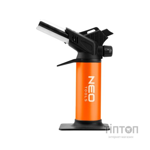 Газовий паяльник Neo Tools п’єзозапалювання, 1200°C, об’єм 12.6г, 0.286кг (19-905)