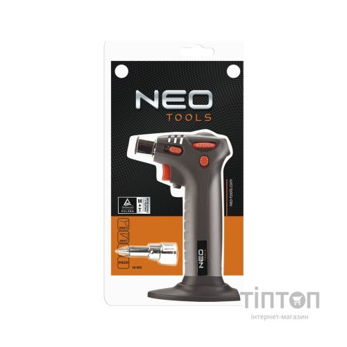 Газовий паяльник Neo Tools п'єзозапалювання, 20 мл (19-901)