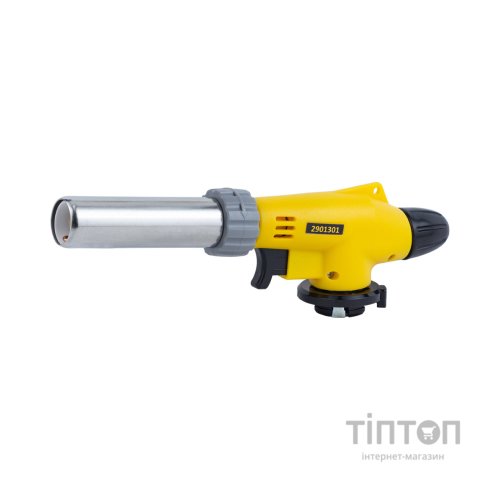 Газовий паяльник Sigma турбо 360 з регулюванням подачі повітря та п'єзо 18мм 203мм (2901301)