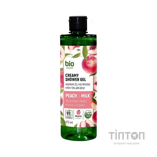 Гель для душу Bio Naturell Peach & Milk 473 мл (4820168434259)