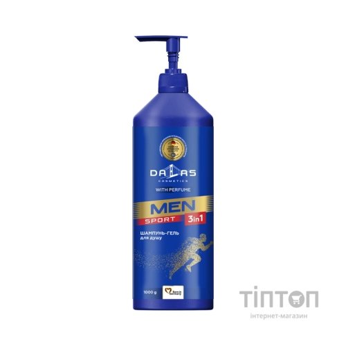 Гель для душу Dalas Cosmetics Sport 3 в 1 Для чоловіків 1000 г (4262396142092)