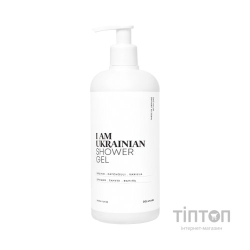 Гель для душу DeLaMark I Am Ukrainian Орхідея, Пачулі та Ваніль 500 мл (4820152333087)