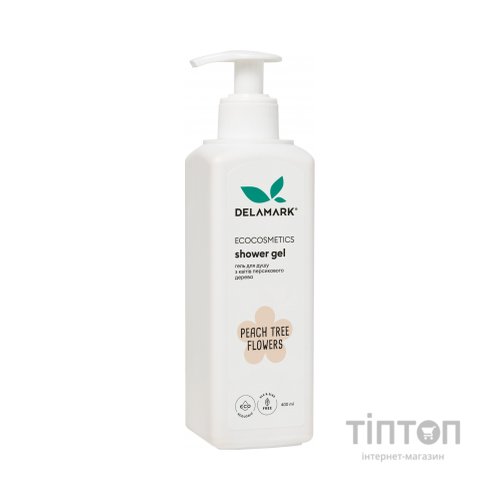 Гель для душу DeLaMark з ароматом квіток персикового дерева 400 мл (4820152331472)