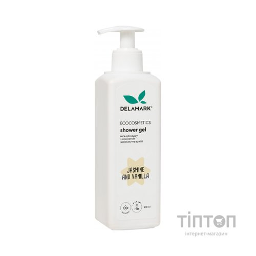 Гель для душу DeLaMark з ароматом квіток жасмину і нотками ванілі 400 мл (4820152331465)