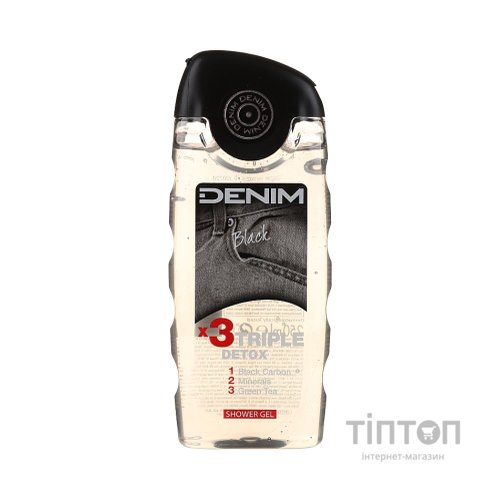 Гель для душу Denim Black потрійний детокс 250 мл (8008970005157)