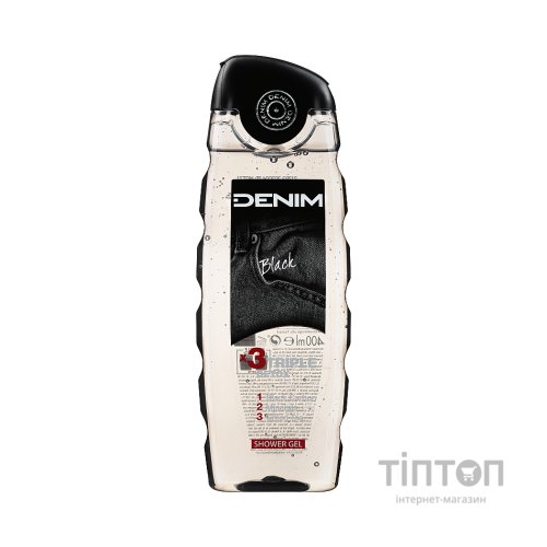 Гель для душу Denim Black потрійний детокс 400 мл (8008970038032)