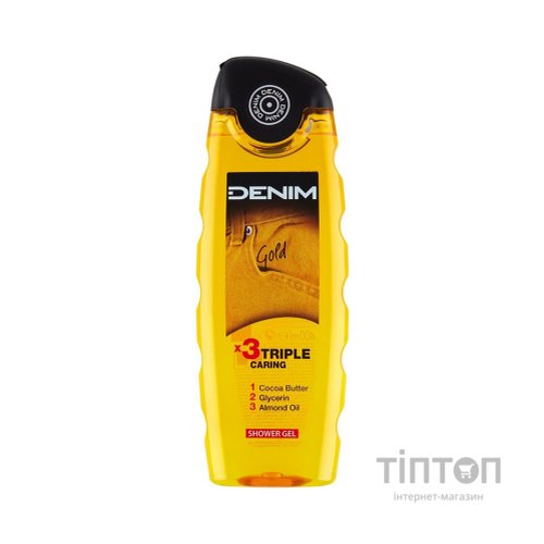 Гель для душу Denim Gold потрійний догляд 400 мл (8008970038810)