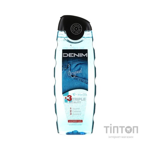 Гель для душу Denim Original потрійна життєва сила 400 мл (8008970038025)