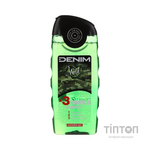 Гель для душу Denim Wild потрійна енергія 250 мл (8008970038957)