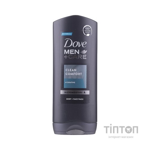Гель для душу Dove Men+Care Чистота та комфорт 250 мл (8720181313417)
