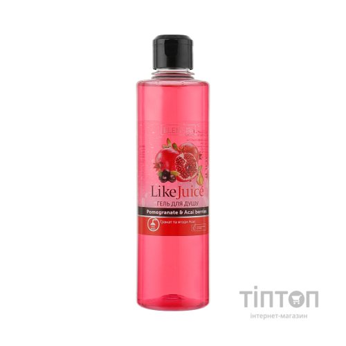 Гель для душу ElenSee Like Juice Гранат і ягоди асаї 390 мл (4820098542147)