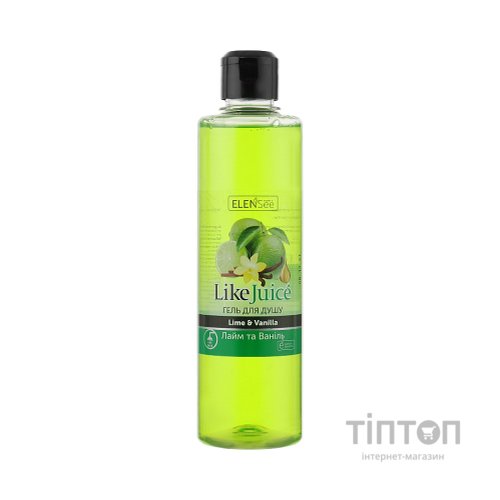 Гель для душу ElenSee Like Juice Лайм і ваніль 390 мл (4820098542154)