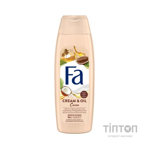 Гель для душу Fa Cream&Oil з олією кокоса й ароматом какао 750 мл (5201143728980)