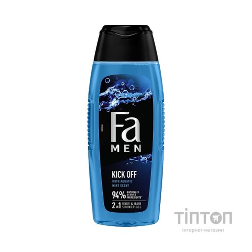 Гель для душу Fa Men Kick Off 2in1 Aqua Mint Scent Shower Gel 400 мл (9000101704211)