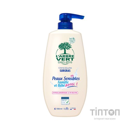 Гель для душу L'Arbre Vert для чутливої шкіри 720 мл (3450601032318)