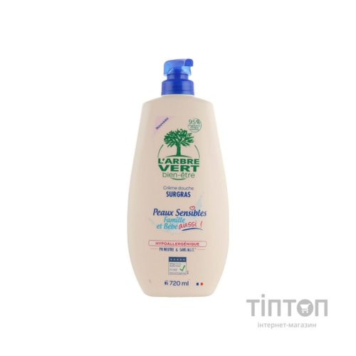 Гель для душу L'Arbre Vert Family & Baby Sensitive Shower Gel 720 мл (3450601100543)