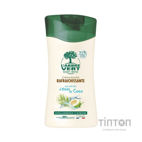 Гель для душу L'Arbre Vert освіжаючий з екстрактом кокосової води 250 мл (3450601032219)