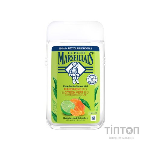 Гель для душу Le Petit Marseillais БІО Мандарин та лайм 250 мл (3251241048482/3574661144832)