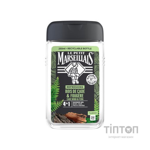 Гель для душу Le Petit Marseillais Ялівець та екстракт папороті 250 мл (3574661259628/3251241035208)