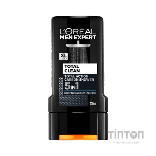 Гель для душу L'Oreal Paris Men Expert Total Clean 5 в 1 300 мл (3600523535989)