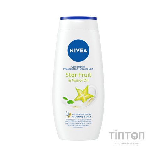 Гель для душу Nivea Крем і карамболь з олією моної 250 мл (4005808166022/4005900308740/4006000004877)