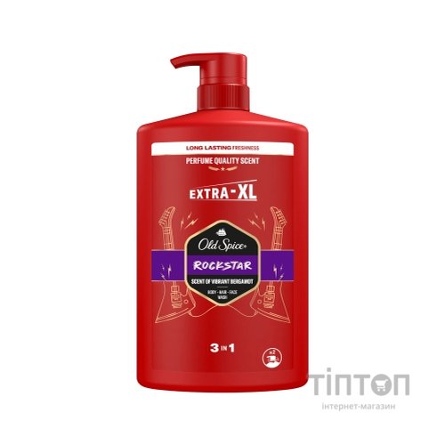 Гель для душу Old Spice 3-в-1 Rockstar 1000 мл (8006530074001)