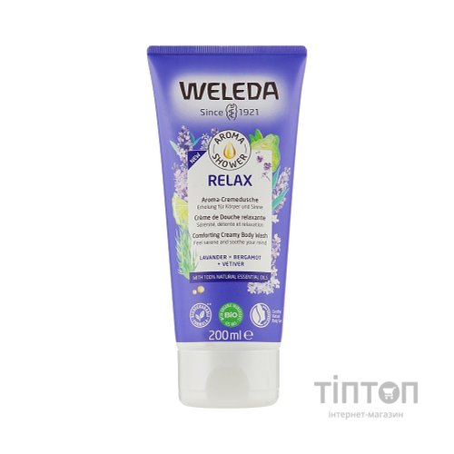 Гель для душу Weleda Aroma Relax Comforting Creamy Body Wash 200 мл (7611916160776)