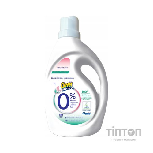 Гель для прання Clever Neutro + Color 1.56 л (5900308779804)