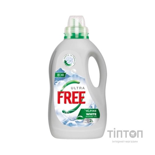Гель для прання Free Alpine Freshness White З ароматом свіжості 2 л (4820196011507)