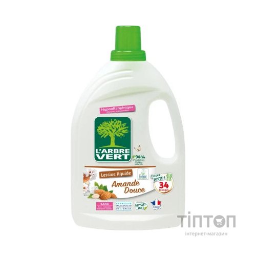 Гель для прання L'Arbre Vert Солодкий мигдаль 1.53 л (3450601046315)