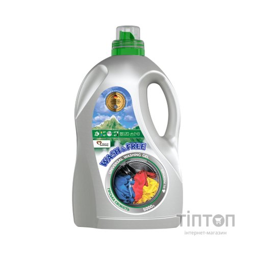 Гель для прання Wash&Free Гірська свіжість 5 кг (4262396142221)