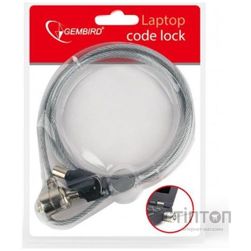 Тросик із замком до ноутбука Gembird із замком та 2 ключі (LK-K-01)