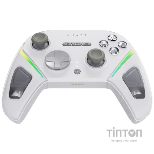 Геймпад Ajazz GP100 2.4G/BT/USB Switch/PC/iOS/Android RGB White (GP100-W)