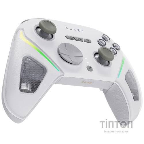 Геймпад Ajazz GP100 2.4G/BT/USB Switch/PC/iOS/Android RGB White (GP100-W)