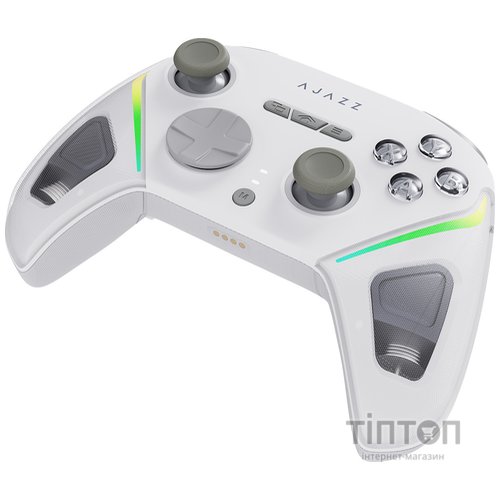 Геймпад Ajazz GP100 2.4G/BT/USB Switch/PC/iOS/Android RGB White (GP100-W)