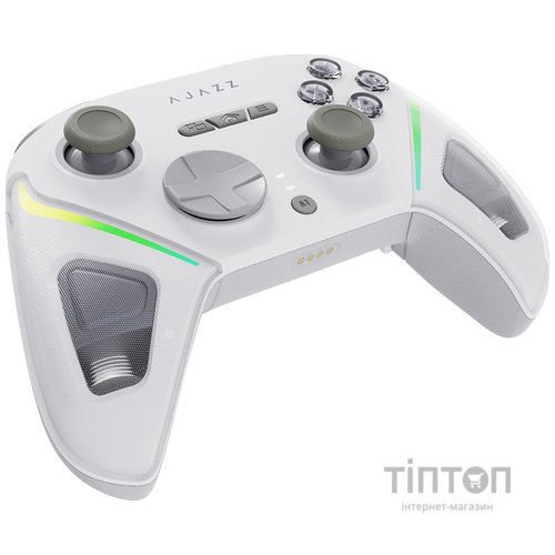 Геймпад Ajazz GP100 2.4G/BT/USB Switch/PC/iOS/Android RGB White (GP100-W)