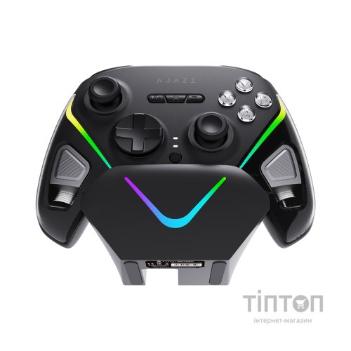 Геймпад Ajazz GP100S 2.4G/BT/USB Switch/PC/iOS/Android RGB Black (GP100S-B)