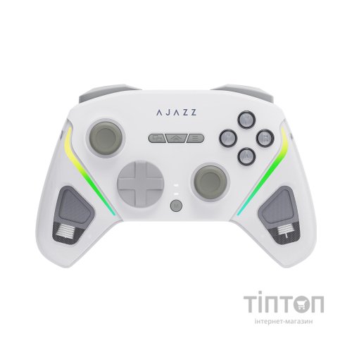 Геймпад Ajazz GP100S 2.4G/BT/USB Switch/PC/iOS/Android RGB White (GP100S-W)