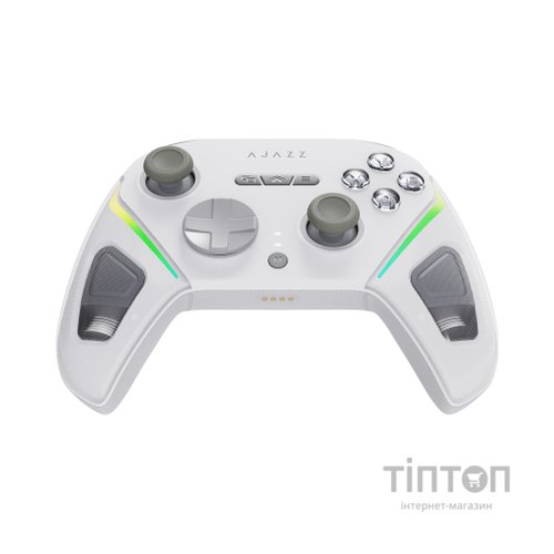 Геймпад Ajazz GP100S 2.4G/BT/USB Switch/PC/iOS/Android RGB White (GP100S-W)