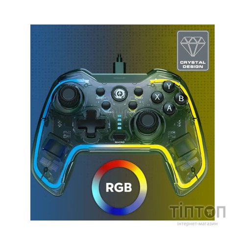Геймпад Canyon Brighter GP-02 Wired RGB 4in1 PS3/Android BOX-TV/Nintendo Crystal (CND-GP02)