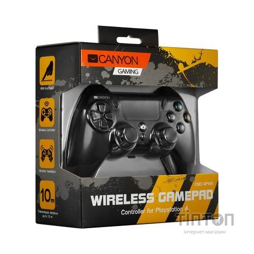 Геймпад Canyon CND-GPW5 Wireless PS4/PC Black (CND-GPW5)