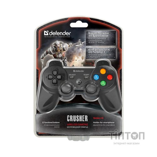 Геймпад Defender Crusher USB Bluetooth Li-Ion PS3/PC/Android (64290)