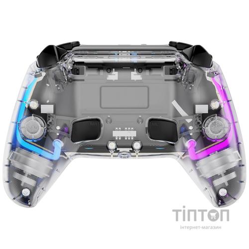 Геймпад GamePro GPS13T BT 5.3/USB/PC/iOS/Android/PS3/PS4 RGB Transparent (GPS13T)
