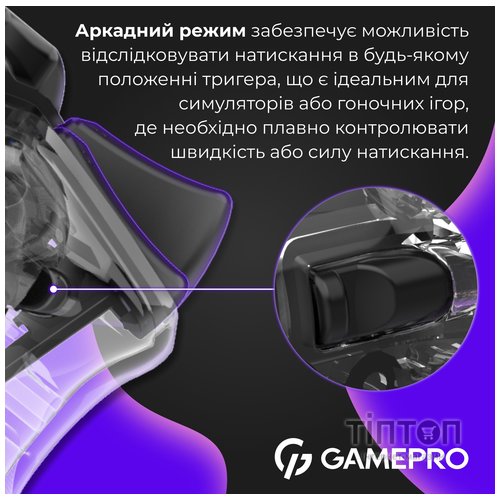 Геймпад GamePro GPS13T BT 5.3/USB/PC/iOS/Android/PS3/PS4 RGB Transparent (GPS13T)