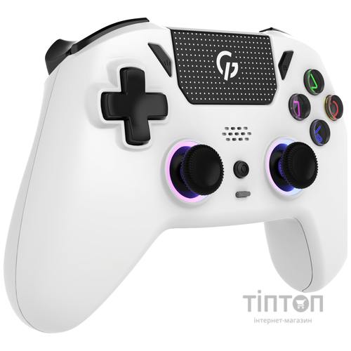 Геймпад GamePro GPS20W 2.4G/BT 5.1/USB (Switch/PC/PS/iOS/Android) RGB White (GPS20W)