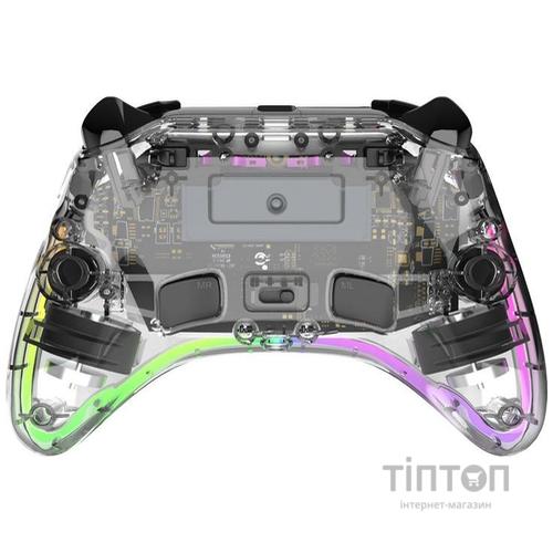 Геймпад GamePro GPX13T 2.4G/BT 5.1/USB/PC/iOS/Android RGB Transparent (GPX13T)