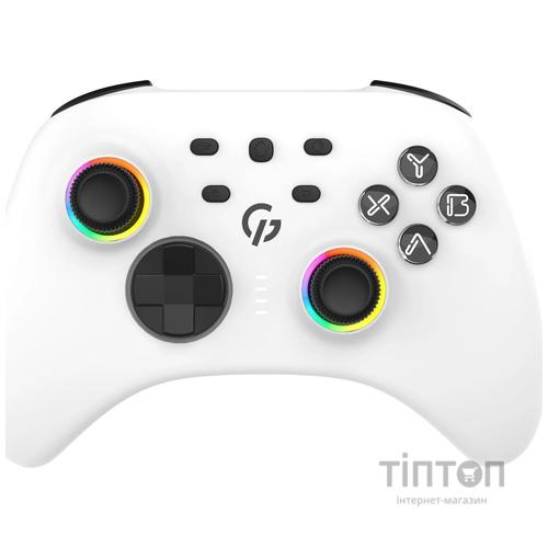 Геймпад GamePro GPX13W 2.4G/BT 5.1/USB/PC/iOS/Android RGB White (GPX13W)