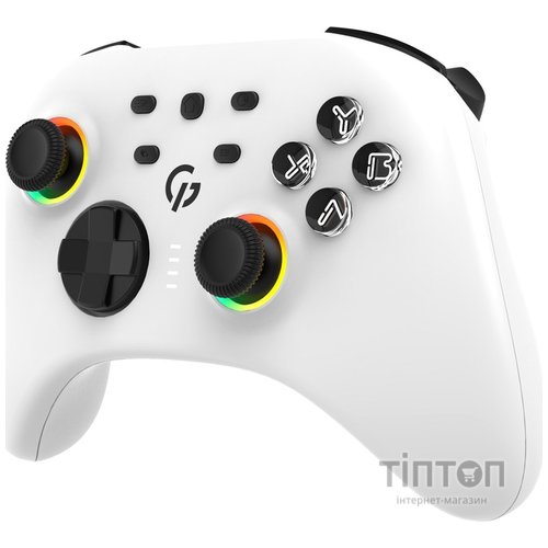 Геймпад GamePro GPX13W 2.4G/BT 5.1/USB/PC/iOS/Android RGB White (GPX13W)